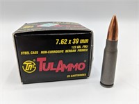 TulAmmo 7.62 x 39mm Ammunition (20 Cartridges)
