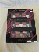 New set of 9 Mani Classics L.A. color nail polish