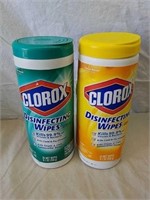 Two packs of Clorox disinfecting wipes 35 per