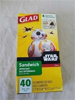 New glad Star Wars design sandwich zipper bags 40