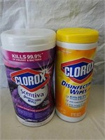 2  Clorox disinfecting wipes