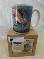 New American expedition trout stoneware coffee