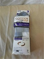 New Copper Fit ankle length 3 pack of sport socks