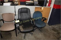 Lot:  3 misc. chairs