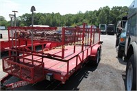 Wrights Trailer - 16' x 7' - vin# RT01651 - Red