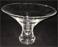 Signed Steuben Footed Art Glass Bowl