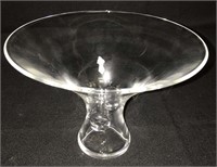 Signed Steuben Footed Art Glass Bowl