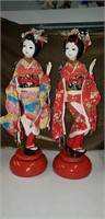 Japanese music dolls Kamura w/box Seiki Co