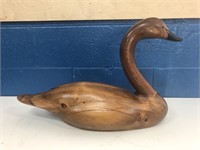 Large Hand Carved Swan