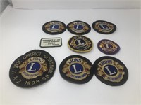 Lot of 9 Lions Club Patches