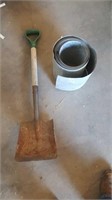 Roll of Metal Edging/Sheeting & Sqaure Shovel