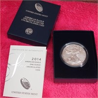 2014 American Eagle One Ounce Silver Uncirculated