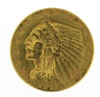 1912 Indian Head $2.50 Gold Piece