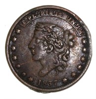 1837 Civil War Copper Token *RARE