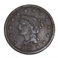 1840 Braided Hair Copper Large Cent