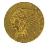 1914 Indian Head $2.50 Gold Piece