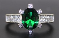 Oval 2.00 ct Emerald Solitaire Ring