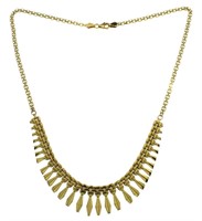 10kt Gold Designer Evening Necklace