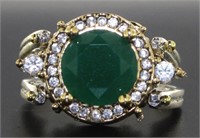 Vintage Style 5.00 ct Ruby/Emerald Reversible Ring