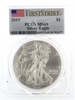 2019 MS69 American Silver Eagle FIRST STRIKE