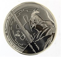 2018 Star Wars Darth Vader Lightsaber Silver Coin