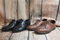2 Pair of Nice Leather Wing Tip Shoes size 10E