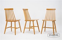 Set of 3 Folke Palsson Style Chairs