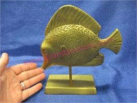 nice brass fish on stand ($69 retail) vintage