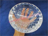 large waterford crystal ashtray - 7in diameter