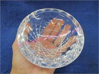 smaller waterford crystal ashtray - 5in diameter