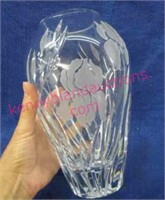 lenox crystal vase - 9in tall