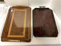 2 ART DECO BUTLERS TRAYS