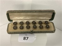 BOXED SET OF 12 VICTORIAN BUTTONS