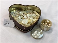 LARGE QTY OF VINTAGE "MOTHER OF PEARL" BUTTONS