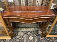 VICTORIAN CEDAR WASHSTAND WITH FOLD OVER LID
