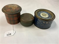 3X ADVERTISING TINS INCLUDES - ABC BRAND SILK,