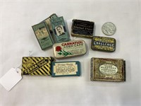 QTY OF ADVERTISING TINS AND BOXS INCLUDES