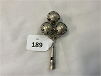 STERLING SILVER BABIES RATTLE