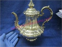 lovely old english silver tea pot (21.25 tr.oz)