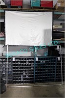 1X,7'x62" FABRIC PROJECTION SCREEN W/ FRAME