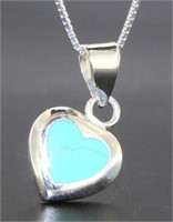 Beautiful Turquoise Heart Pendant