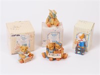 Group of Four Cherished Teddies Collectibles