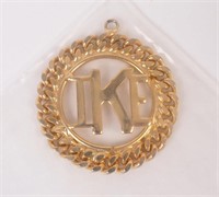 Vintage Gold-Tone "IKE" Pendant