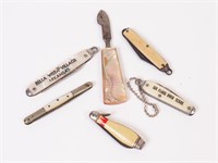 Six Collectible Vintage Pocket Knives