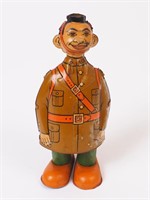 WWI Wind-Up Tin Litho Doughboy by Chein Toys