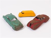 Three Collectible Vintage Metal Car Toys