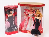 Three Collectible Barbie Dolls