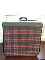 Vintage Tartan Suitcase/Garment Bag