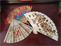 Antique Victorian and Handpainted Fans