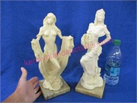 2 lady figurines "the shapes of spirit" (1989)